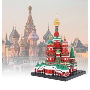 Building Block Set, Saint Basil's Cathedral Architecture Model, 4300 PCS